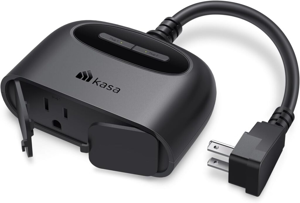 Kasa Outdoor Smart Plug, Smart Home Wi-Fi Outlet with 2 Sockets, EP40 | IP64 Weather Resistance, Compatible with Alexa, Google HomeBeyond the Soil equipment
