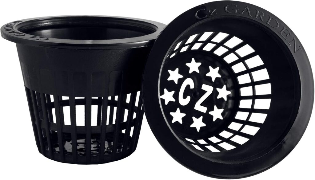 Cz Garden Supply 3 inch Net Cups Heavy Duty Pots Wide Rim Design - Orchids • Aquaponics • Aquaculture • Hydroponics Slotted Mesh for Kratky Wide Mouth Mason JarsBeyond the Soil add-ons
