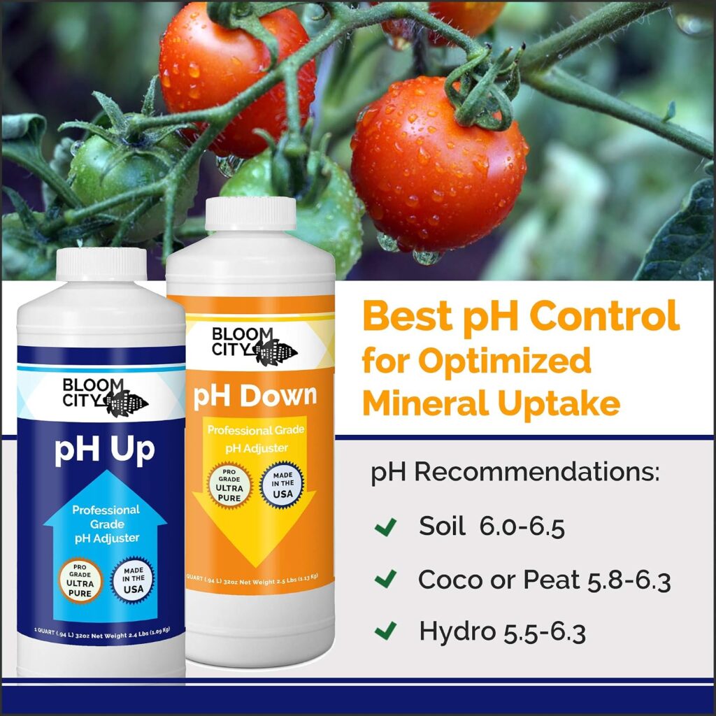 Bloom City pH Up & Down Control Kit for Optimal Nutrient Uptake, 8oz | Helps Avoid Nutrient Lockout, For Hydroponic & Soil Grows, Precise pH ControlBeyond the Soil nutrients